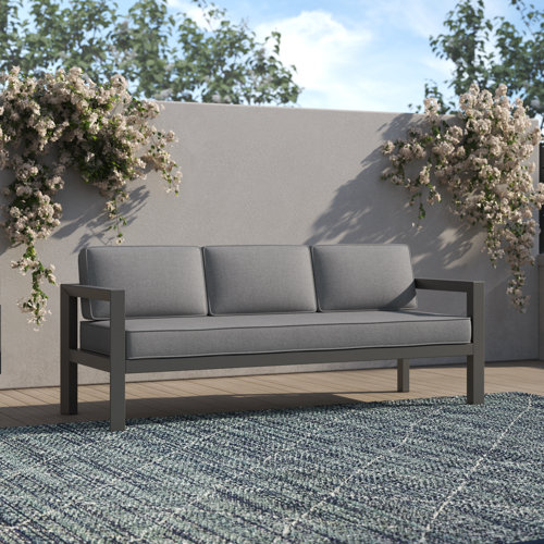 Greyson 80.75'' Metal Outdoor Sofa & Reviews Joss & Main